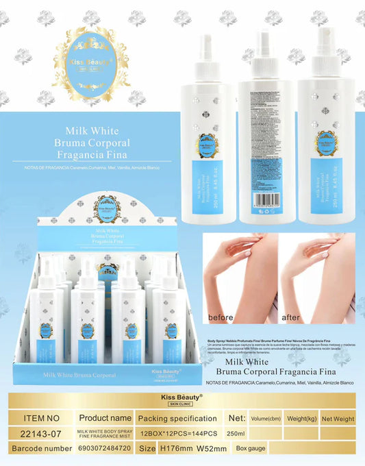 BRUMA CORPORAL 250ML MILK WHITE