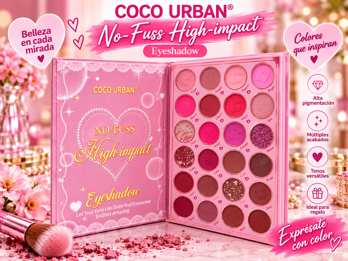 Pack de Maquillaje con 5 páginas Coco Urban Retro Cherry Exclusivas
