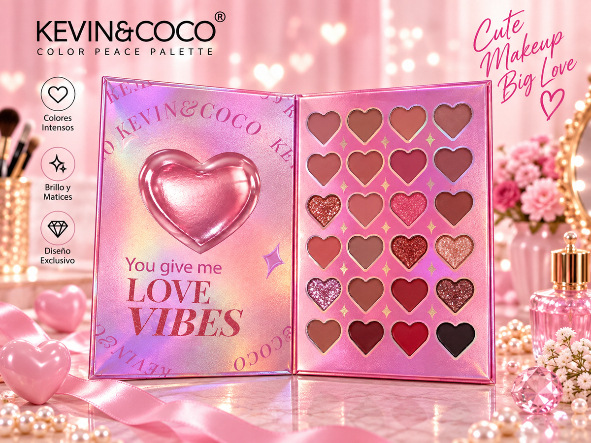 Kevin&Coco 5 Páginas Paleta Color Peace Palette para Belleza en Cada Detalle Crear Sin Límites con Estilo y Elegancia