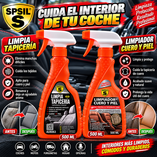 SPSIL Limpia Tapicería/ Limpiador Cuero y Piel