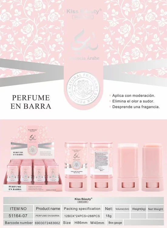 PERFUME EN BARRA CON ESENCIA YARA
