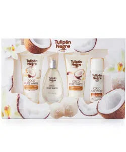 Estuche Tulipán Negro Coco Pure White