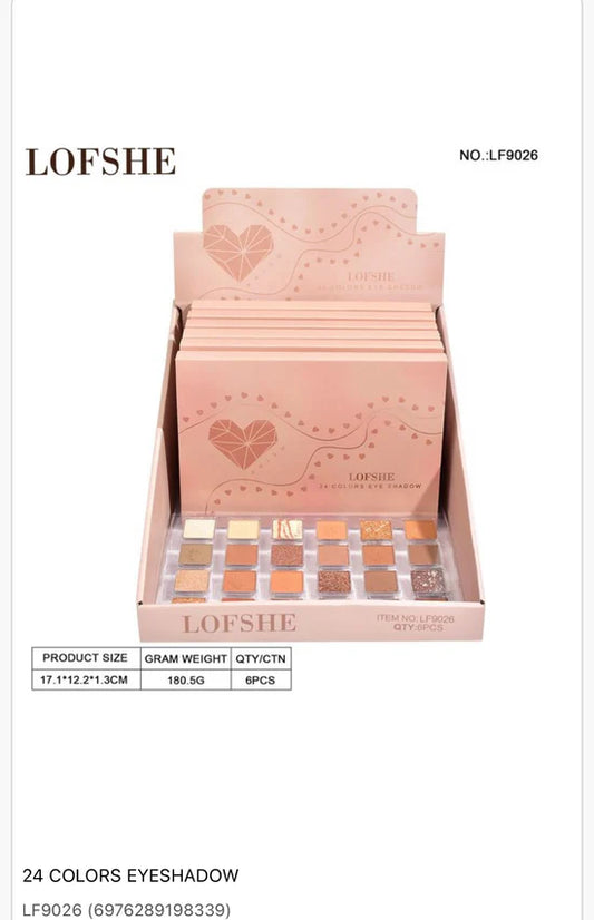 PALETA SOBRA DE OJOS 24COLORES KEVIN Y COCO