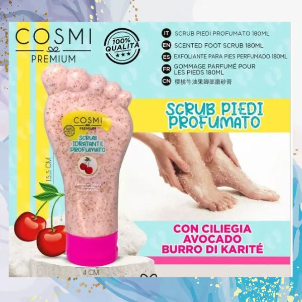 Exfoliante para pies Cereza