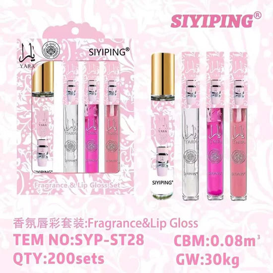 SET PERFUME + GLOSS YARA