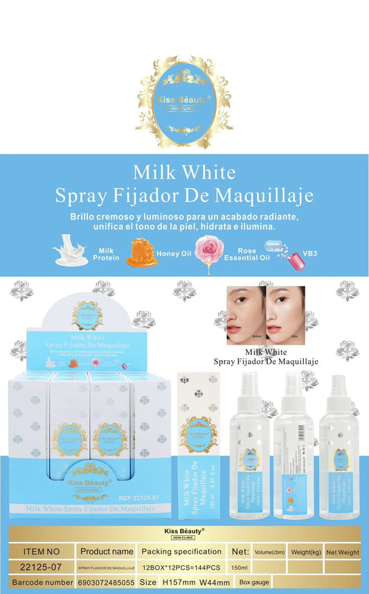 SPRAY FIJADOR DE MAQUILLAJE MILK WHITE