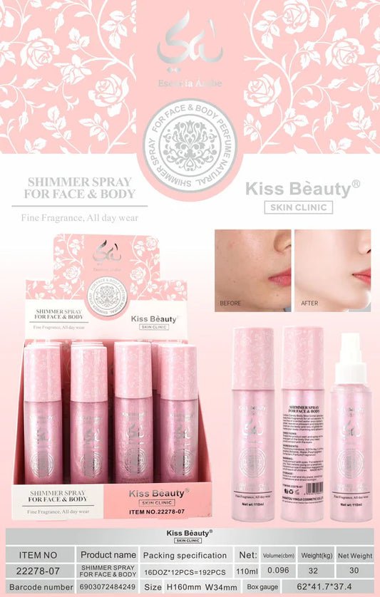 BRUMA CON BRILLO PARA CARA CUERPO Y PELO CON ESENCIA YARA