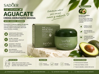 Crema Facial Nutritivo Hidratante con Aguacate 50g