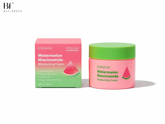 Crema Facial Hidratante de Sandía con Niacinamida – Ilumina, Hidrata, Unifica el Tono, Reafirma y Nutre la Piel