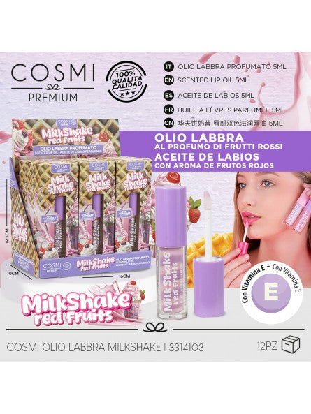 Aceite de Labios Bicolor Frutos Rojos