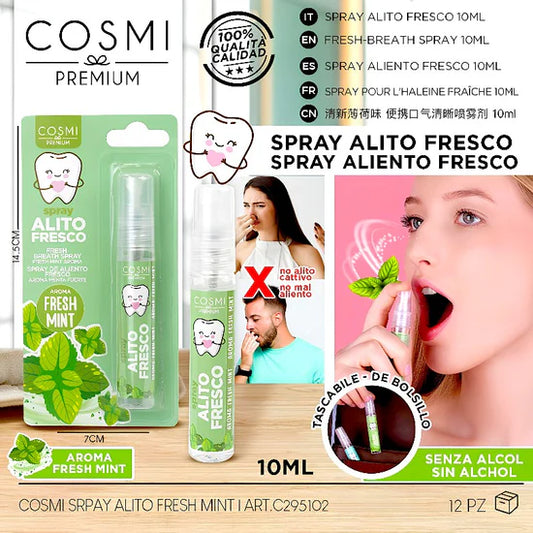 Spray bucal aliento fresco menta fresco