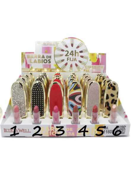 BARRA DE LABIOS VIRALES FIJO 24H LETICIA WELL