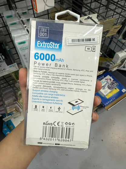 POWERBANK / CARGADOR PORTÁTIL 6000MAH CARGA RÁPIDA