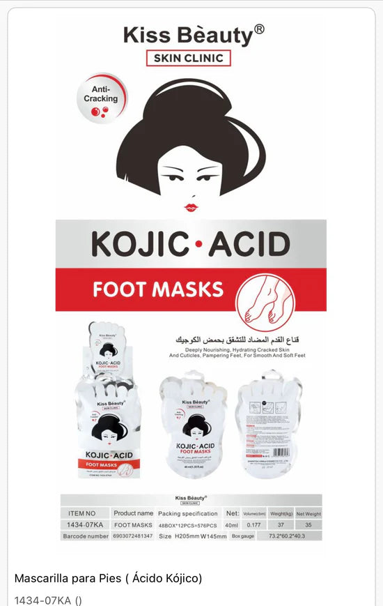 MASCARILLA PARA PIES ACIDO KOJIC