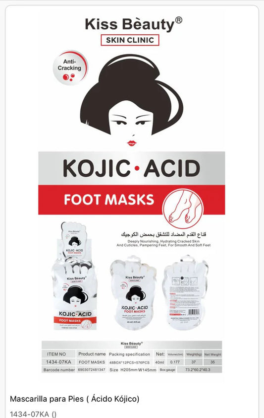 MASCARILLA PARA PIES ACIDO KOJIC