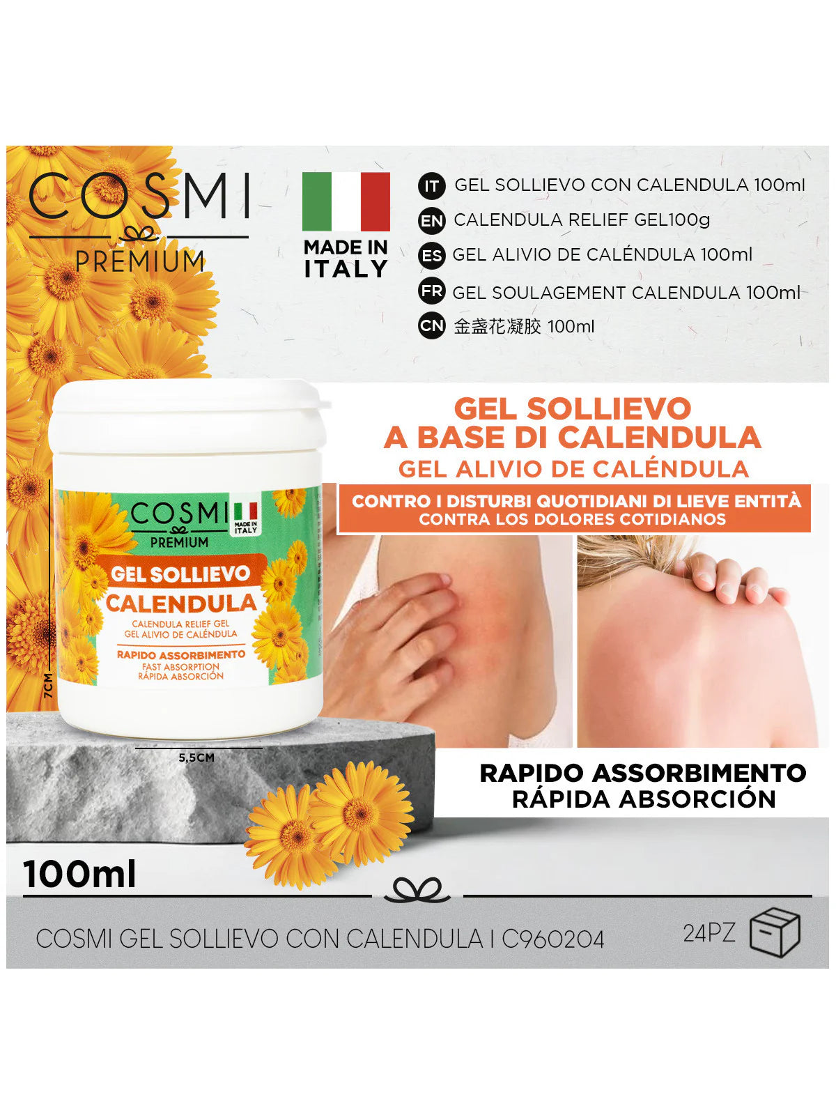 Gel Bálsamo a Base de Caléndula