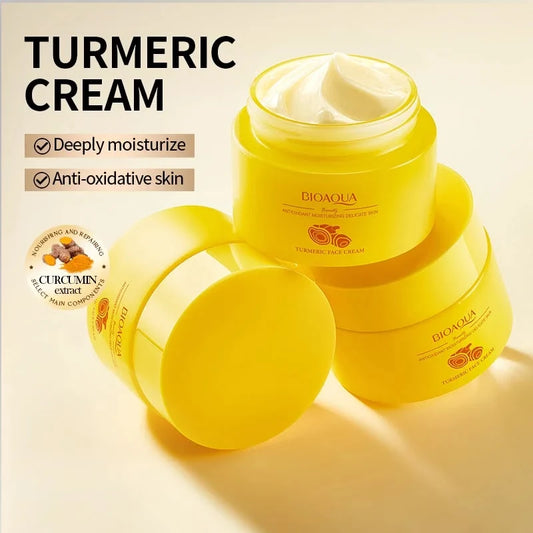 Crema facial con curcuma