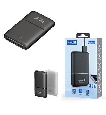POWERBANK / CARGADOR PORTÁTIL 6000MAH 3A CARGA RÁPIDA