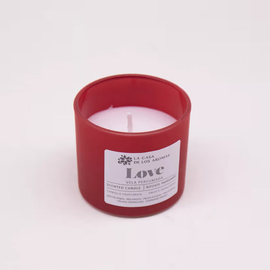VELA AROMÁTICA FRUTOS ROJOS 90GRS LOVE