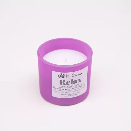 VELA AROMÁTICA LAVANDA RELAX 90GRS