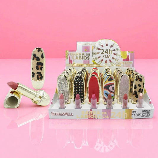 BARRA DE LABIOS VIRALES FIJO 24H LETICIA WELL