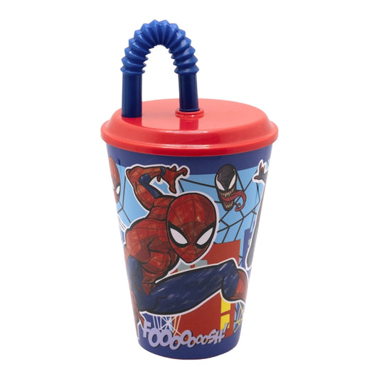 VASO CAÑA EASY 430 ML SPIDERMAN